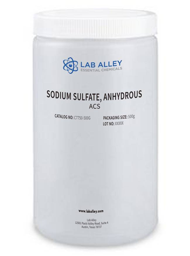 Sodium Sulfate Anhydrous, ACS Grade (Fine Granular) | Lab Alley