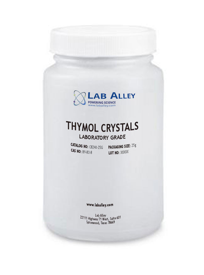 Buy Thymol Crystal, Lab Grade $20+ Bulk Sizes