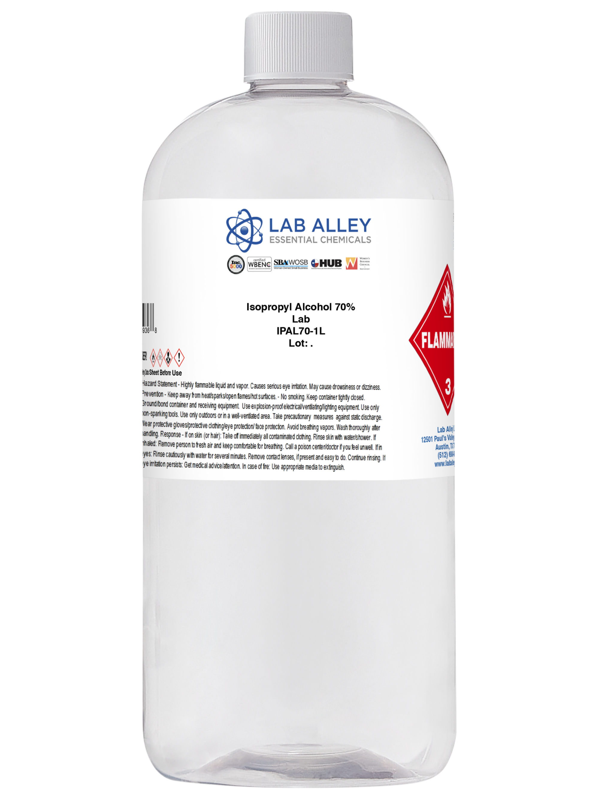 Isopropyl Alcohol 70% Lab Grade