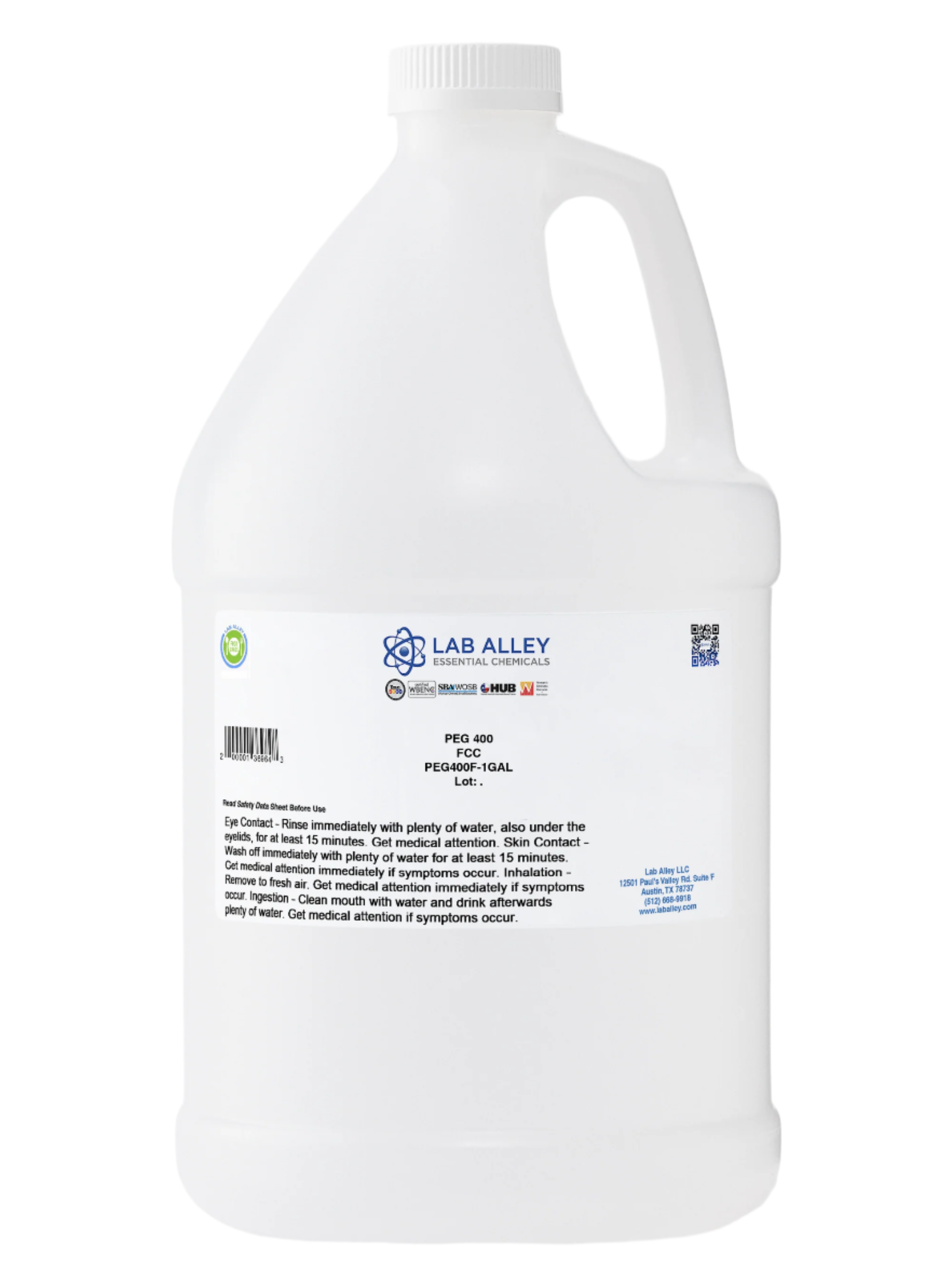 Polyethylene Glycol (PEG) 400 Food Grade (FCC), Halal