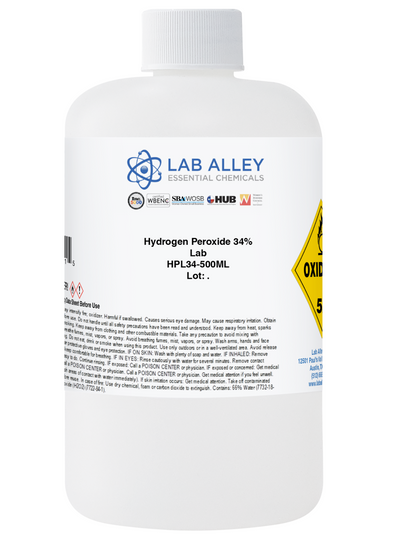 Hydrogen Peroxide 34% Solution, Lab Grade