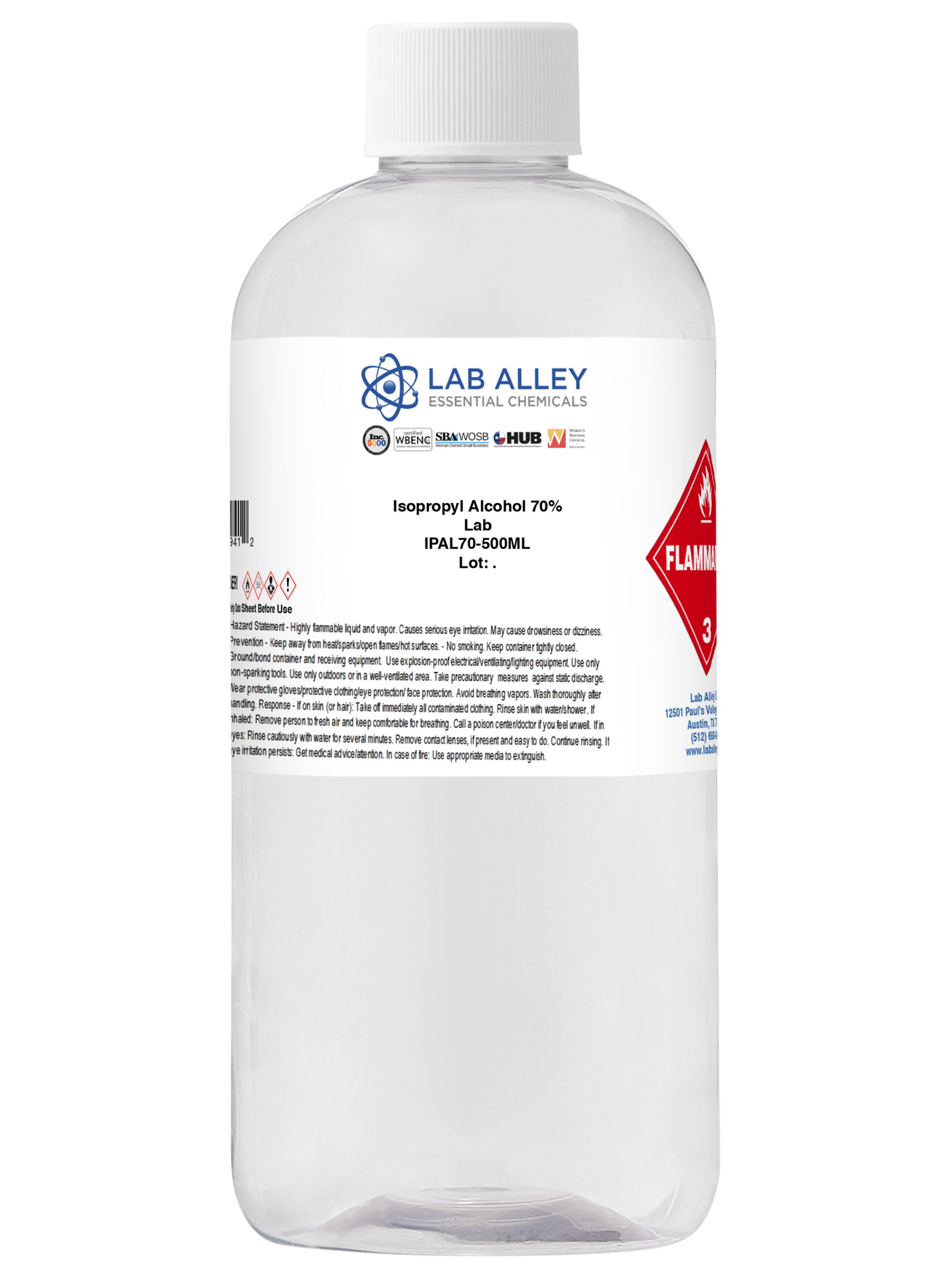 Isopropyl Alcohol 70% Lab Grade