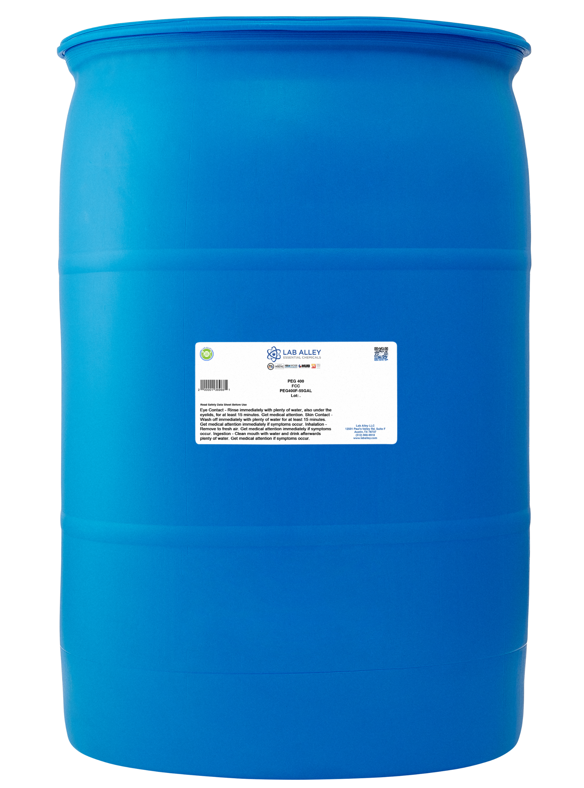 Polyethylene Glycol (PEG) 400 Food Grade (FCC), Halal