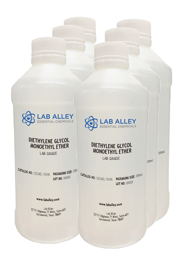 Diethylene Glycol Monoethyl Ether Lab Grade, 6 x 500mL