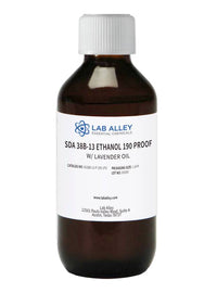 Ethanol 190 Proof (95%) w/ Lavender Oil, Kosher (SDA 38B-13)