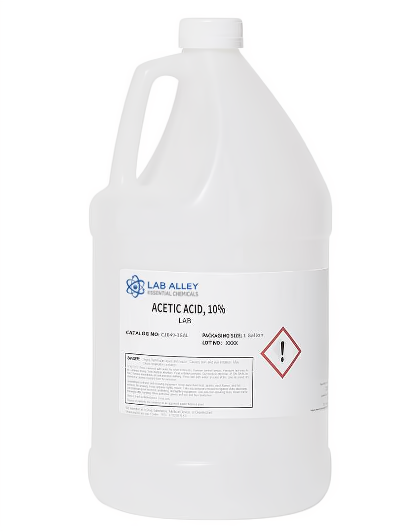 Acetic Acid 10% Solution Lab Grade