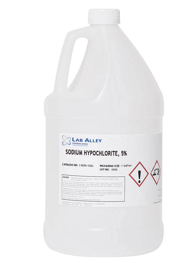 Sodium Hypochlorite 5% Solution 1 Gallon