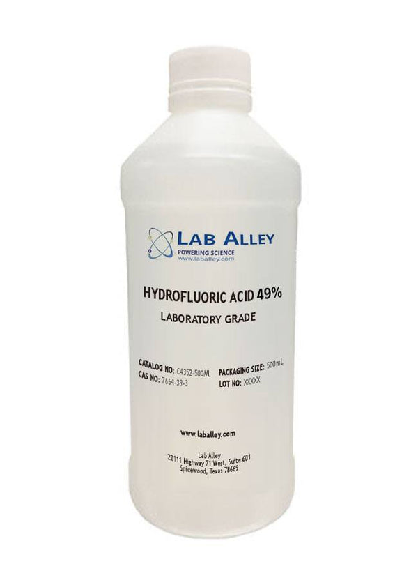 Hydrofluoric Acid 49% Solution, Technical/Lab Grade