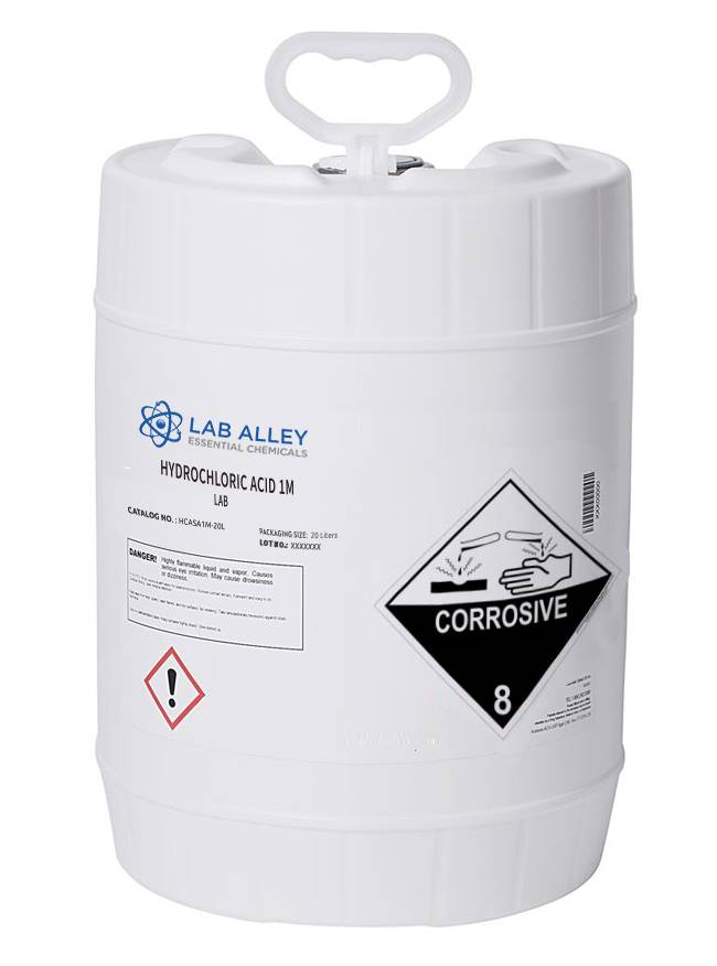 Hydrochloric Acid 1M, Lab Grade