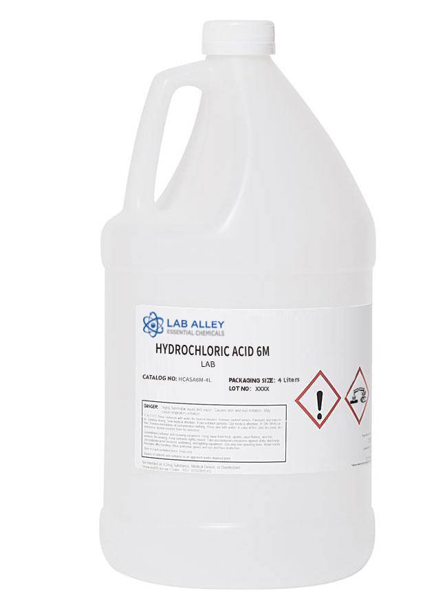 Hydrochloric Acid 6M, Lab Grade