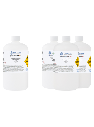 Hydrogen Peroxide 34% Food Grade, Kosher, Halal