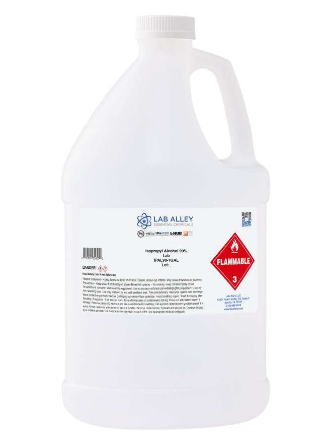 Isopropyl Alcohol 99.8% Lab Grade, 1 Gallon