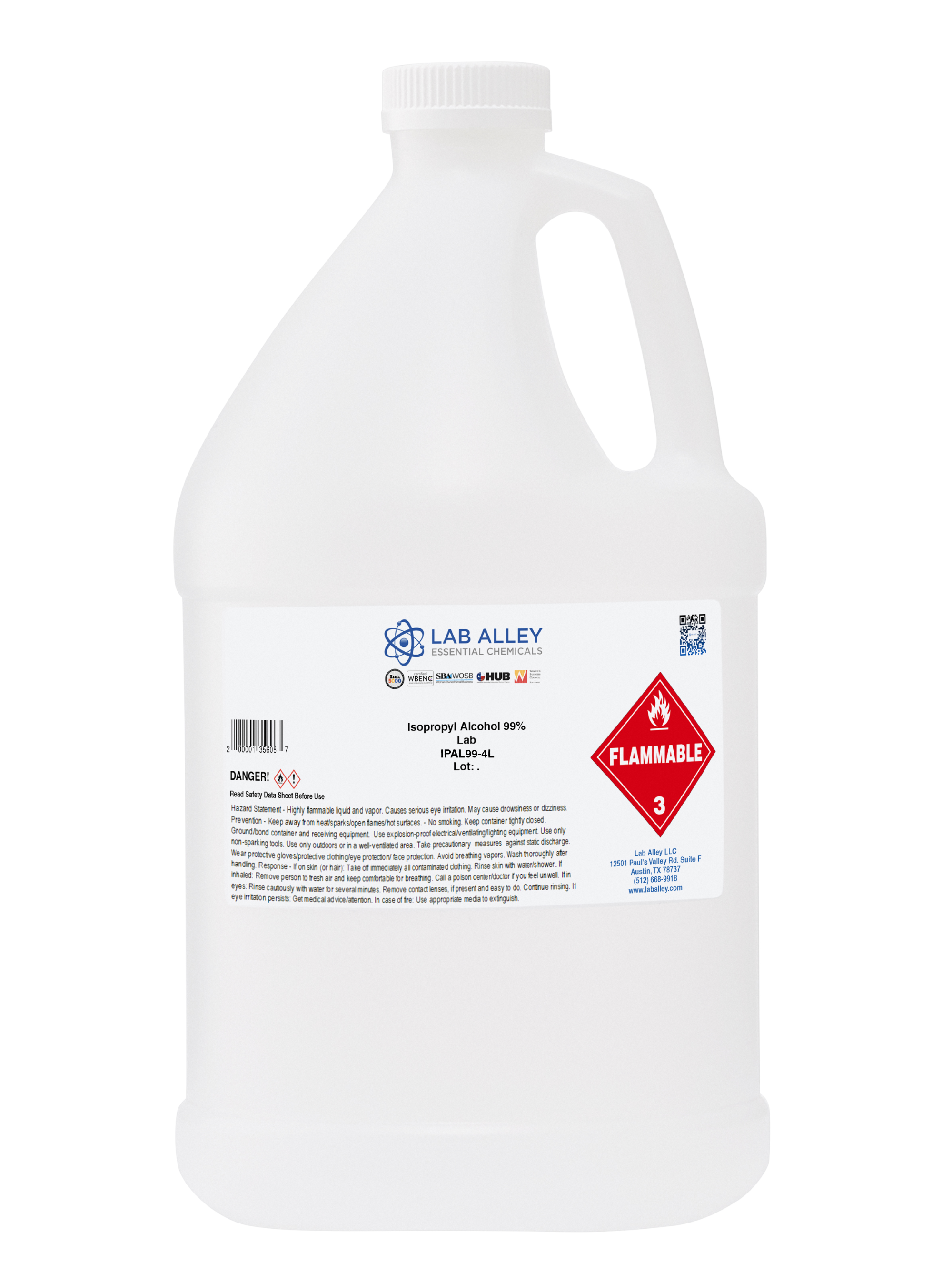 Isopropyl Alcohol 99.8% Lab Grade