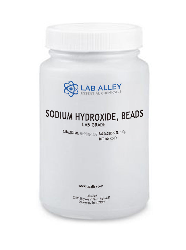 Sodium Hydroxide Beads Lab Grade