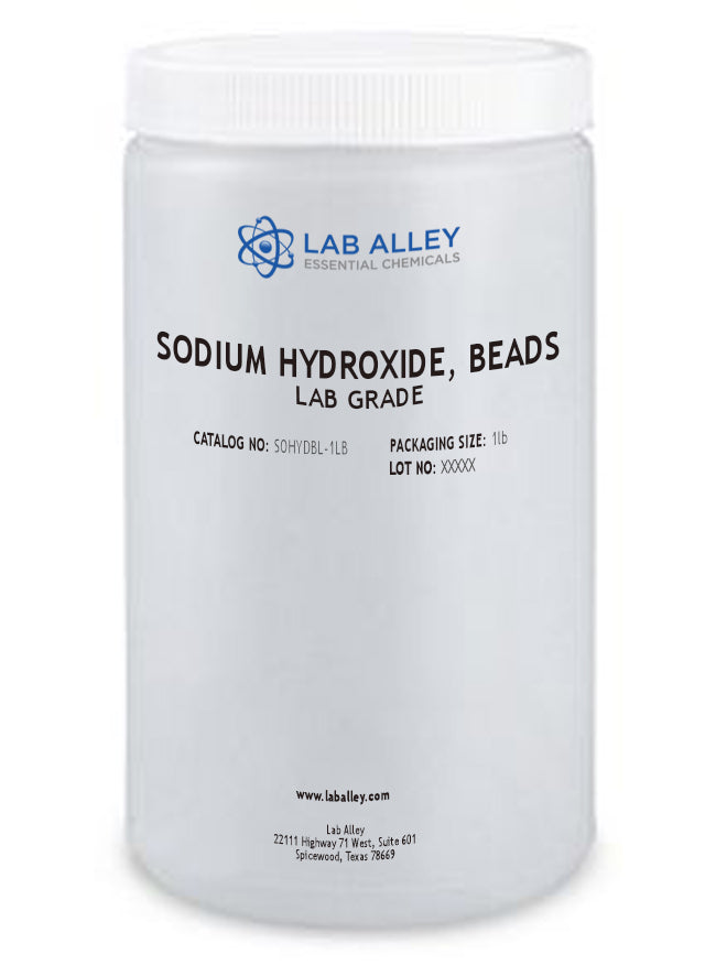 Sodium Hydroxide Beads Lab Grade