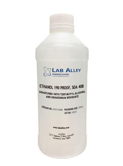 SDA-40B Ethanol 190 Proof (95%), 500mL 