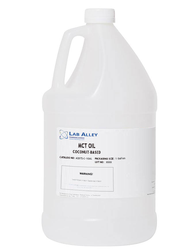 MCT Oil Coconut Based USP/FCC/Food Grade, Kosher, 1 Gallon