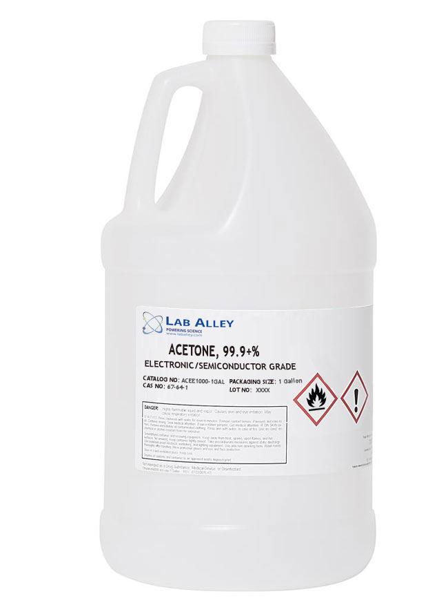 Acetone, Electronic Grade / Semiconductor Grade, 99.9+%, 1 Gallon