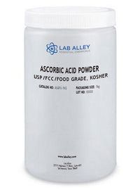 Ascorbic Acid Powder, USP/FCC/Food Grade, Kosher, 100g