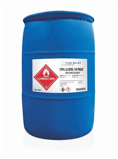 Ethanol 140 Proof (70%) Denatured Alcohol, Kosher, 55 Gallon Drum