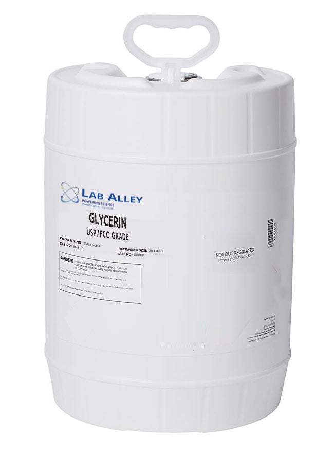 Glycerin, USP/NF/FCC Grade, Kosher, 99%, 5 Gallon