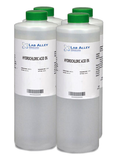 Hydrochloric Acid, 5%, 4x1 Liter