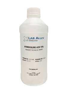 Hydrochloric Acid 15% Solution, ACS Grade