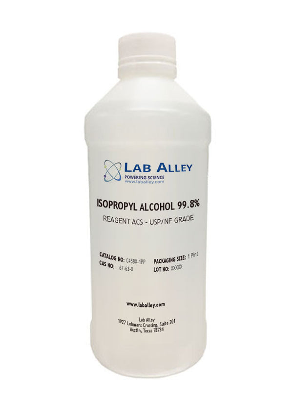 Isopropyl Alcohol, ACS Grade, 99.5%, LabChem, Quantity: 500 mL
