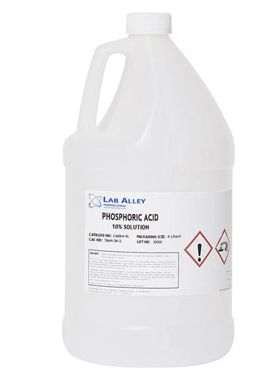 Phosphoric Acid, 10%, 4 liters