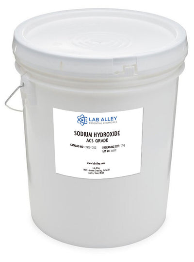 Sodium Hydroxide, Pellets, ACS, USP/NF, FCC/Food Grade, 12kg