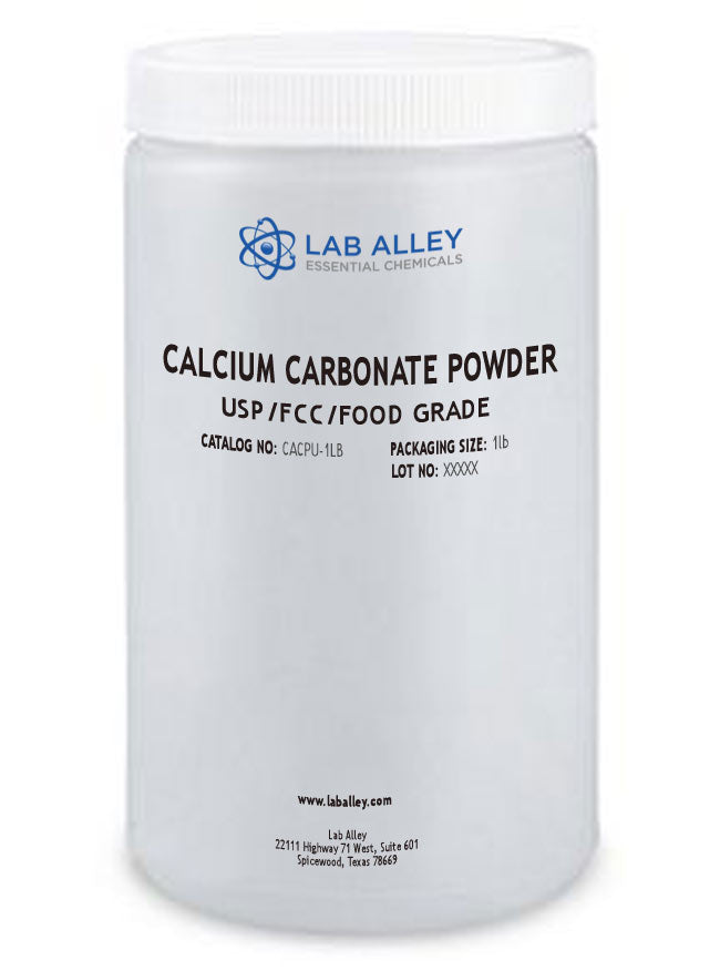 Calcium Carbonate Powder, USP/FCC/Food Grade, Kosher, Halal