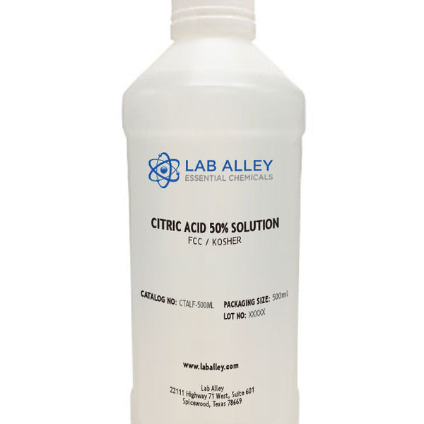 Citric Acid 50% Solution, FCC/Food Grade, From Kosher