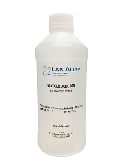 Glycolic Acid Lab Grade 70% 500ml for sale at LabAlley.com