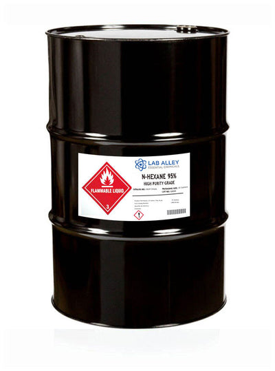 n-Hexane 95% High Purity Grade, 55 Gallons