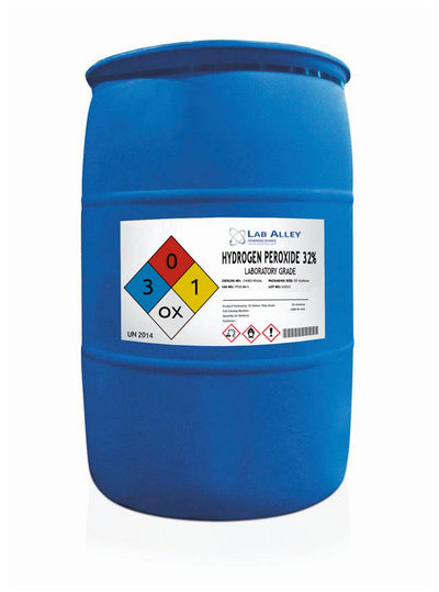 Hydrogen Peroxide, Lab Grade, 32%,  55 Gallon Drum