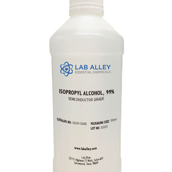 Isopropyl Alcohol 99% (IPA) Made in USA - USP-NF Grade - 99 Percent  Concentrated Rubbing Alcohol (1 Liter)