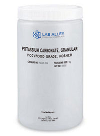 Potassium Carbonate, Granular, FCC/Food Grade, Kosher, 100g