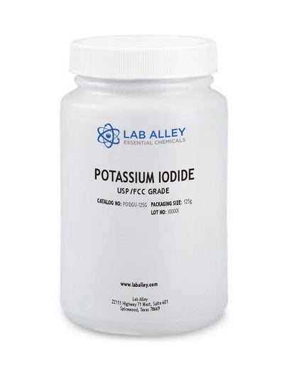 Potassium Iodide Powder (Crystals) USP/FCC Grade, 125 Grams