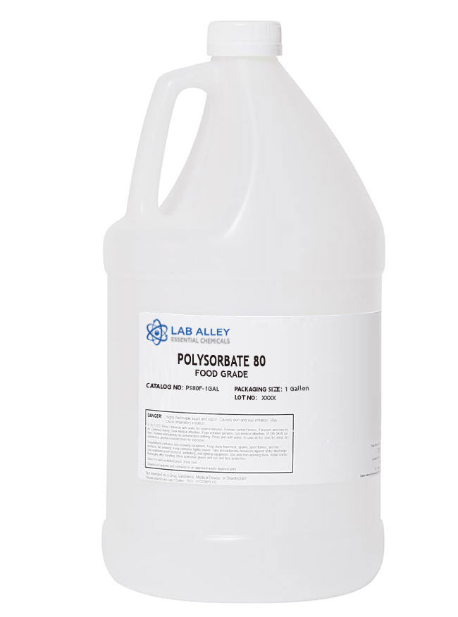 Polysorbate 80, Food Grade, Kosher, 1 Gallon