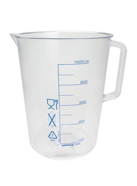 Beakers W/Handle, Printed Graduations, PMP