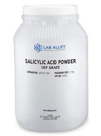 Salicylic Acid Powder ≥99.5% USP Grade, 2.5kg