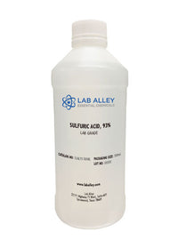 Sulfuric Acid 93% (92-94%) Solution, Lab Grade, 500mL